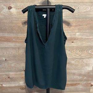 Sonoma Green Sleeveless Tank Top with V-Neck